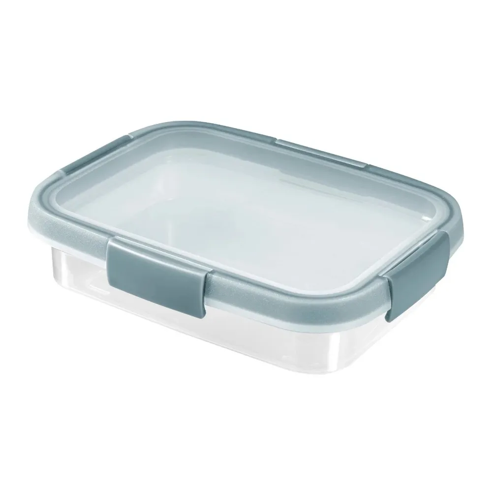 Caserola alimente Curver Smart Fresh Eco, plastic, dreptunghiulara, transparenta, 0.7 L