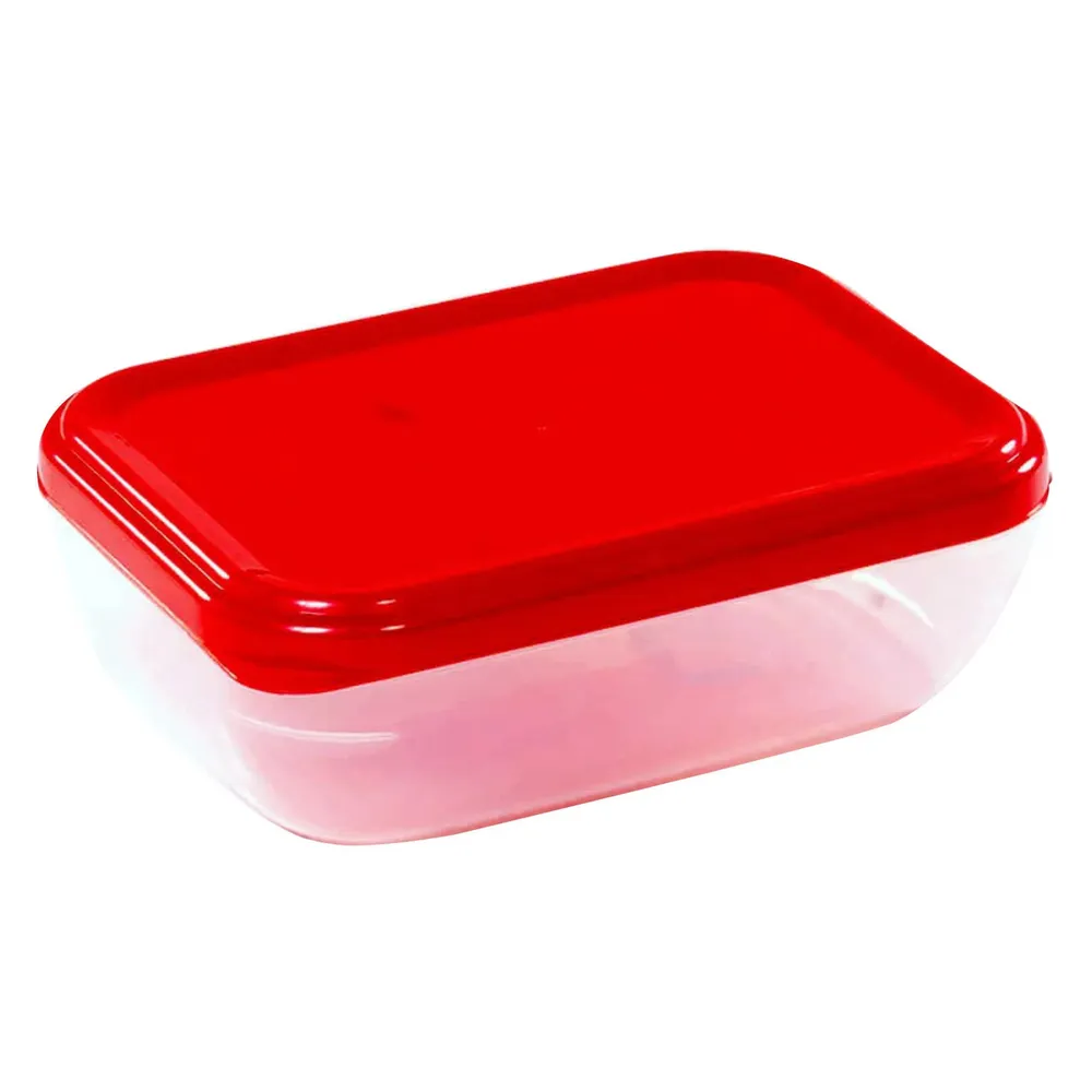 Caserola alimente, Plastina, plastic, dreptunghiulara, transparent, 0.5 L