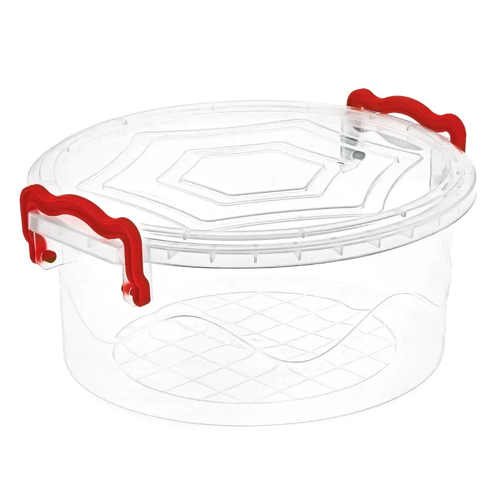 Caserola alimente, rotunda, transparenta, 2 L, 21x19x11cm