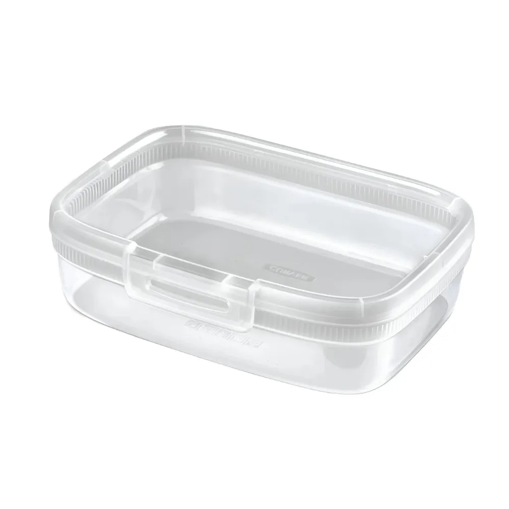 Caserola alimente, Snap Box, plastic, dreptunghiulara, transparent, 1.3 L