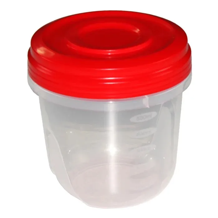 Caserola alimente, Twister, polipropilena, rotunda, transparent, 0.75 L