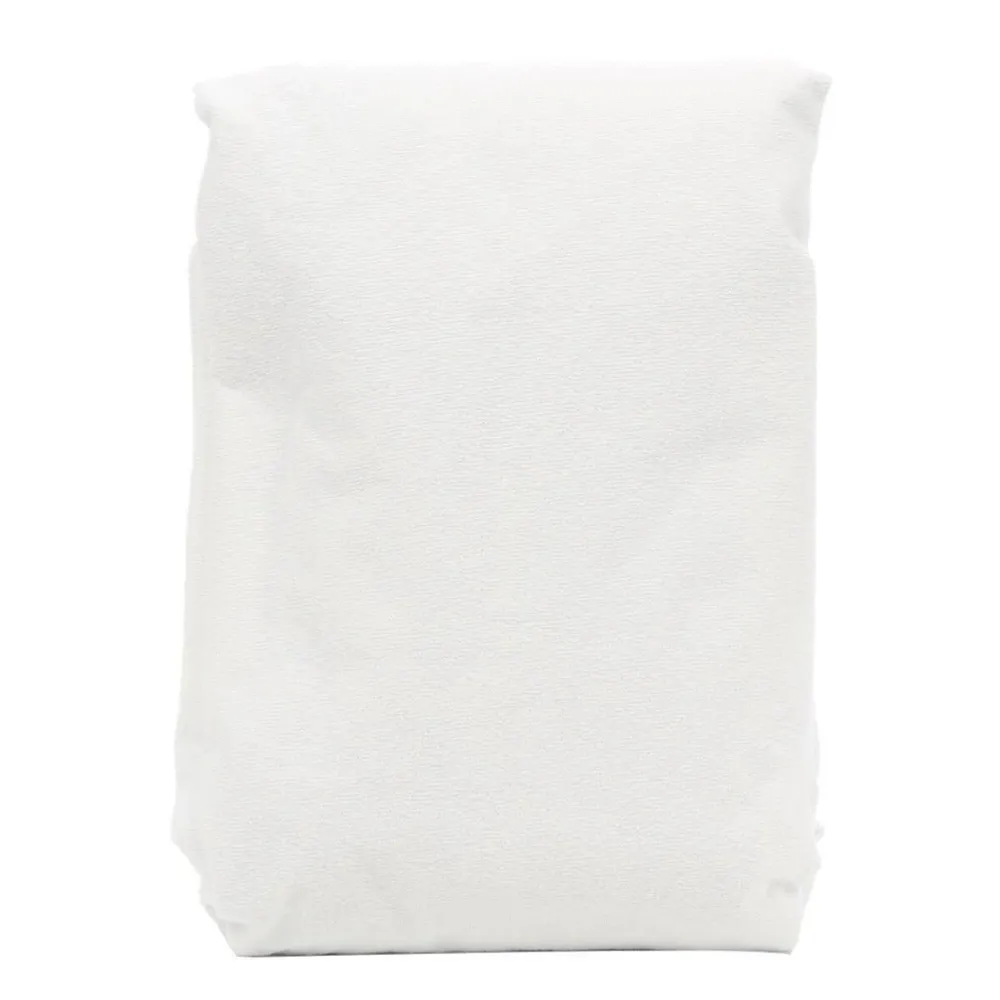 Cearceaf cu elastic de pat, 100 x 200 cm, impermeabil, bumbac + poliester, alb