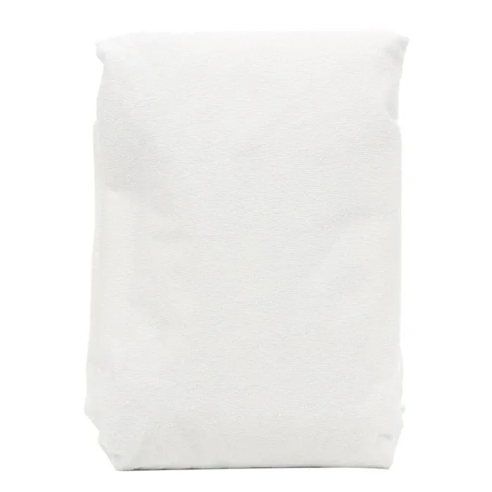 Cearceaf cu elastic de pat, 100 x 200 cm, impermeabil, bumbac + poliester, alb