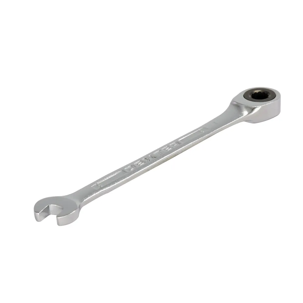 Cheie combinata cu clichet Dexter, 6 mm, crom-vanadiu