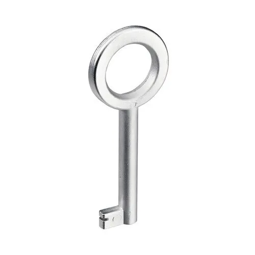 Cheie pentru incuietoare incastrata, 65mm, otel nichelat mat, 1 bucata
