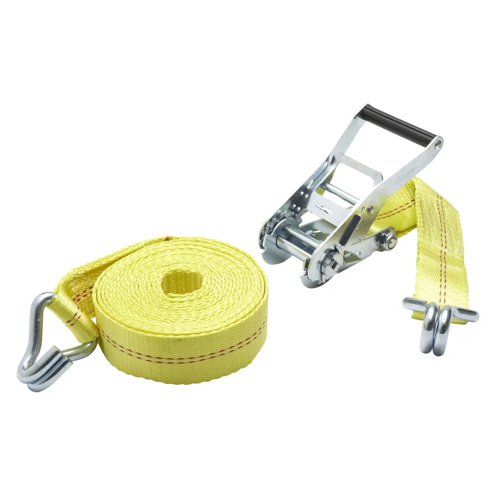 Chinga fixare Standers, cu catarama si carlig, poliester, 50 mm x L 6 m, rezistenta max 2000 kg