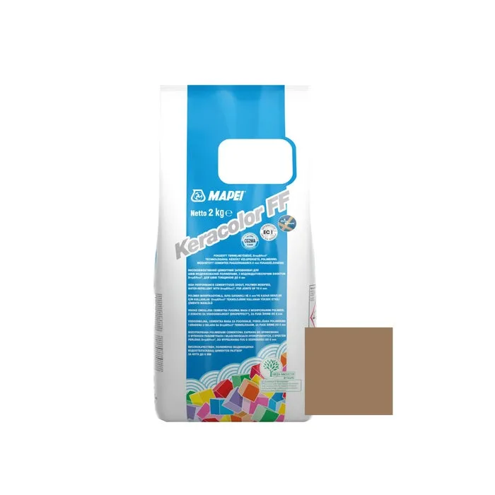 Chit de rosturi gresie si faianta Mapei Keracolor FF, 135 golden dust, interior / exterior, 2 kg
