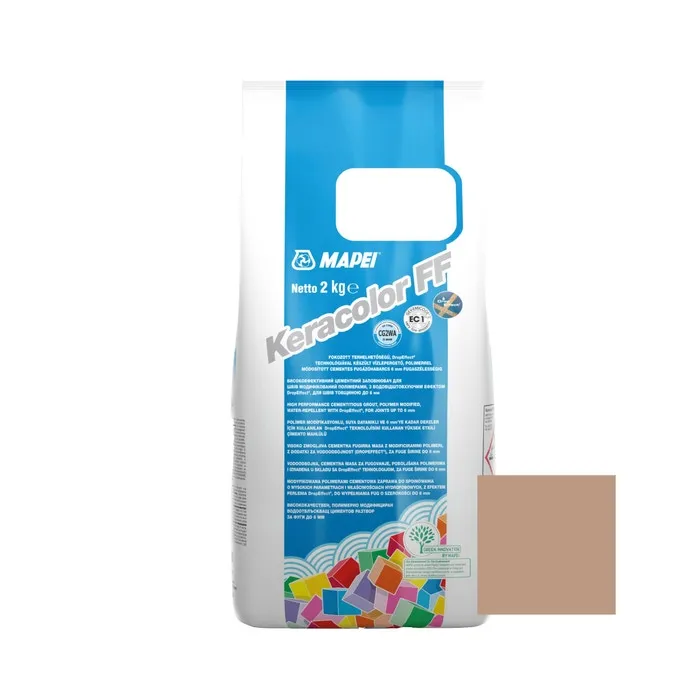 Chit de rosturi gresie si faianta Mapei Keracolor FF, 141 caramel, interior / exterior, 2 kg