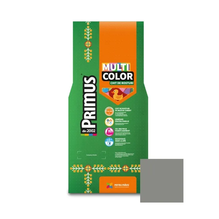 Chit de rosturi gresie si faianta Primus Multicolor, B23 rainy day, interior / exterior, 2 kg