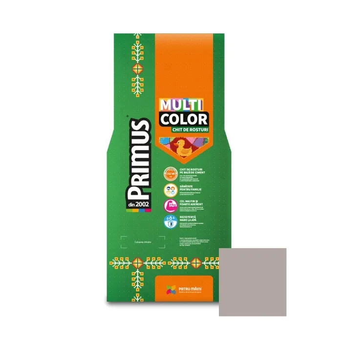 Chit de rosturi gresie si faianta Primus Multicolor, B24 palome, interior / exterior, 2 kg