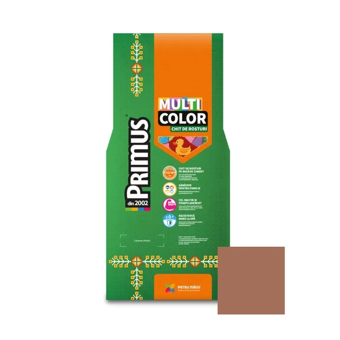 Chit de rosturi gresie si faianta Primus Multicolor, B56 sepia, interior / exterior, 2 kg