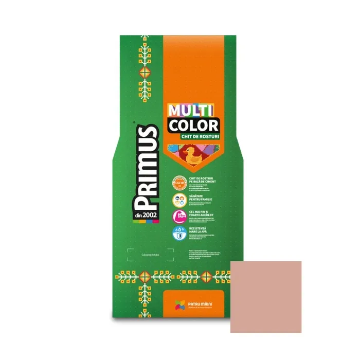 Chit de rosturi gresie si faianta Primus Multicolor, B58 old rose, interior / exterior, 2 kg