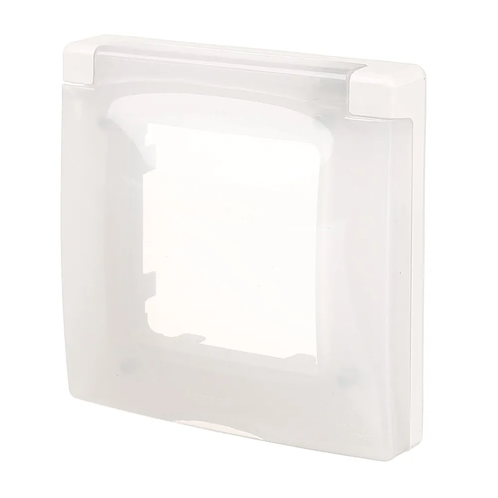 Clapeta priza simpla, Legrand Niloe, pentru aparataje clasice, IP44, alba