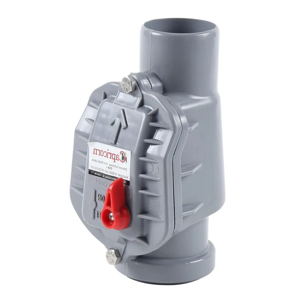 Clapeta PVC sens unic, cu inel, D 50 mm, gri