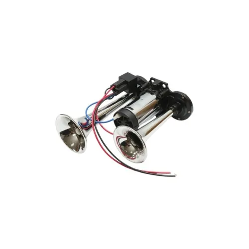 Claxon auto 2 trompete 12V cu compresor pentru autoturisme