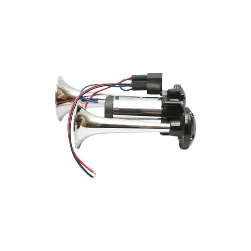 Claxon auto 2 trompete 12V cu compresor pentru autoturisme — imaginea 3