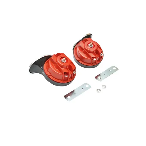 Claxon auto universal 12V cu grila crom si releu 112dB — imaginea 3