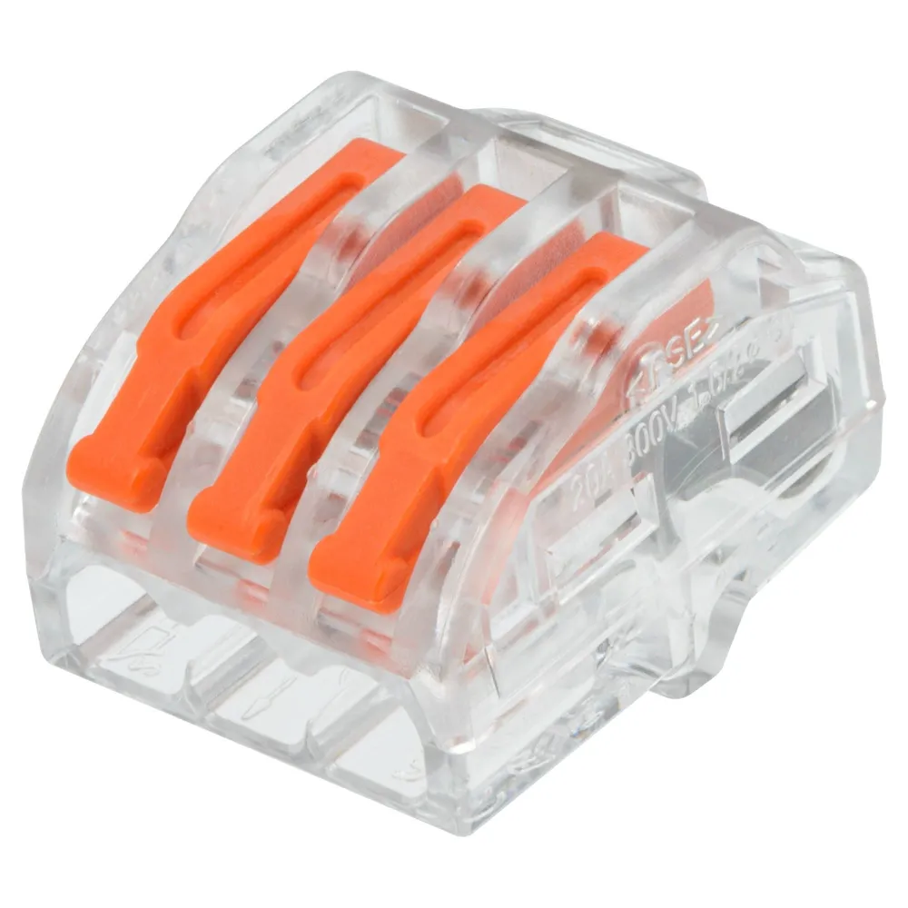 Clema pentru fire, 0.2 x 4 mm², 3 fire, Set 50 buc