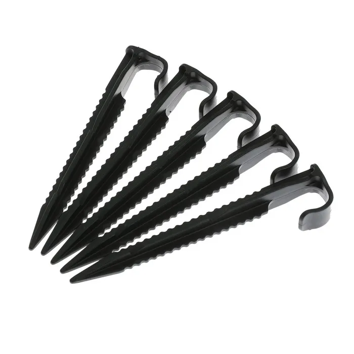 Clema pentru fixare tub pentru irigatii prin picurare, negru, polipropilena, 10 cm, set 5 bucati