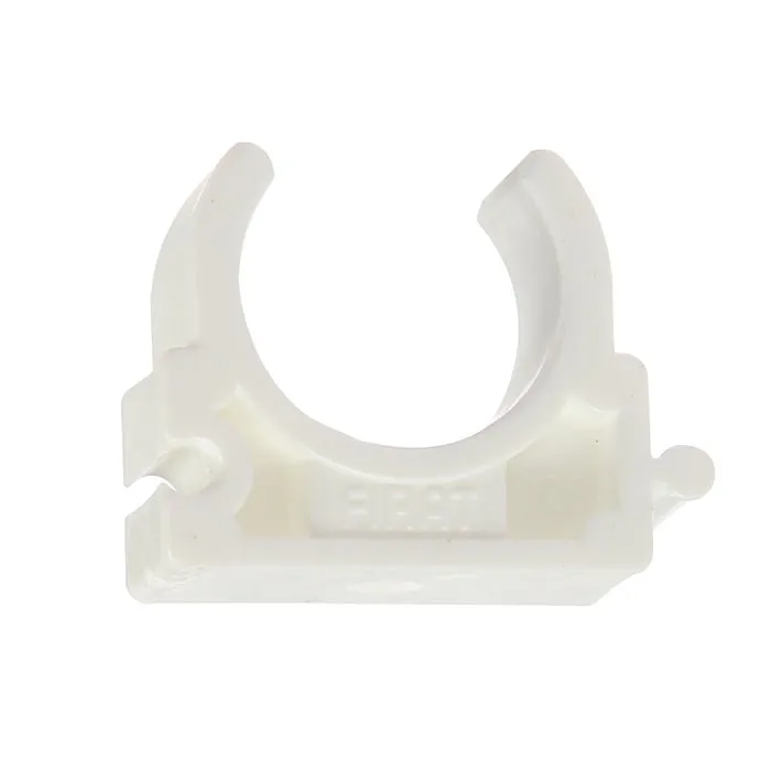 Clema suport teava PPR, D 20 mm, alb 50 bucati