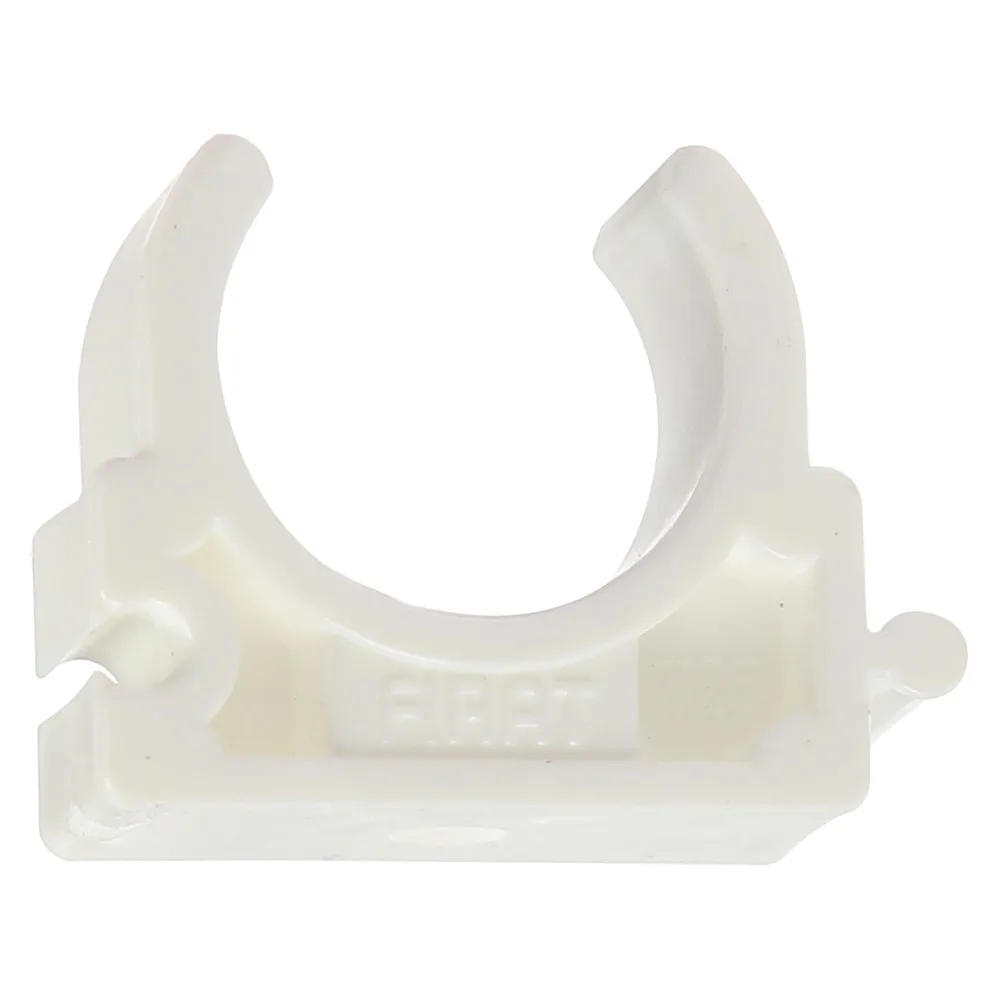 Clema suport teava PPR, D 25 mm, alb