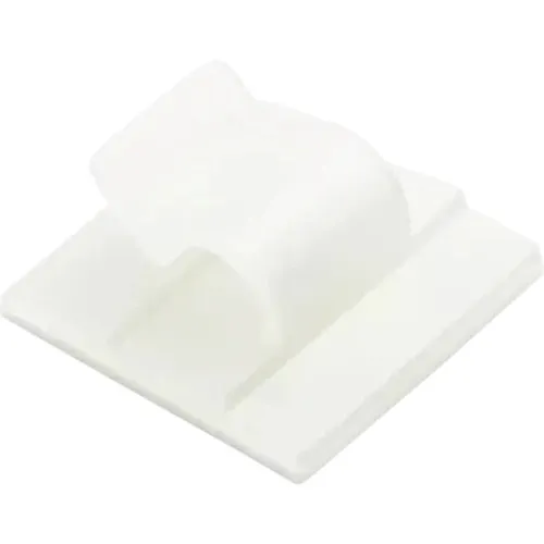 Cleme autoadezive Sapiselco 19x10 mm set 100 buc, alb