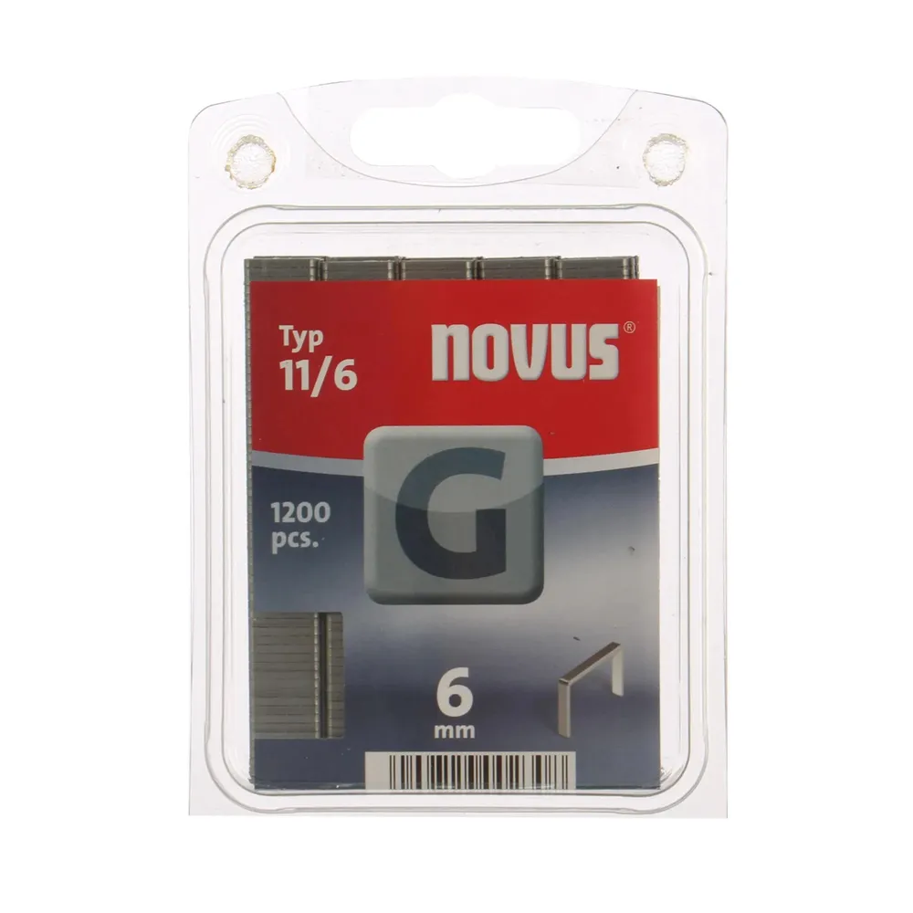 Cleme plate, Novus G 11, 6 mm, set 1200 bucati
