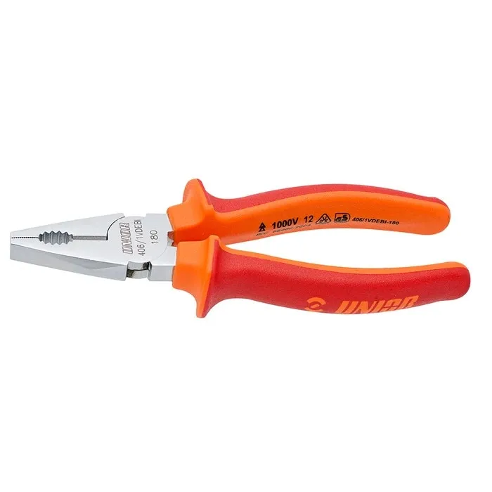 Cleste combinat, Unior 406/1, izolat la 1000 V, 160 mm