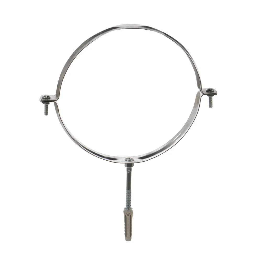 Colier metalic pentru tevi, 200 mm, Friulsider, cu diblu nylon + prezon, set 2 bucati