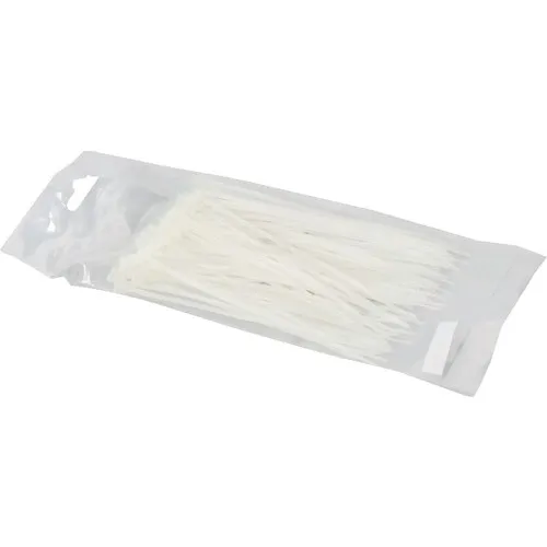 Colier plastic/soricei prindere Haupa 2, 5x142 mm, pachet 100 bucati, transparent