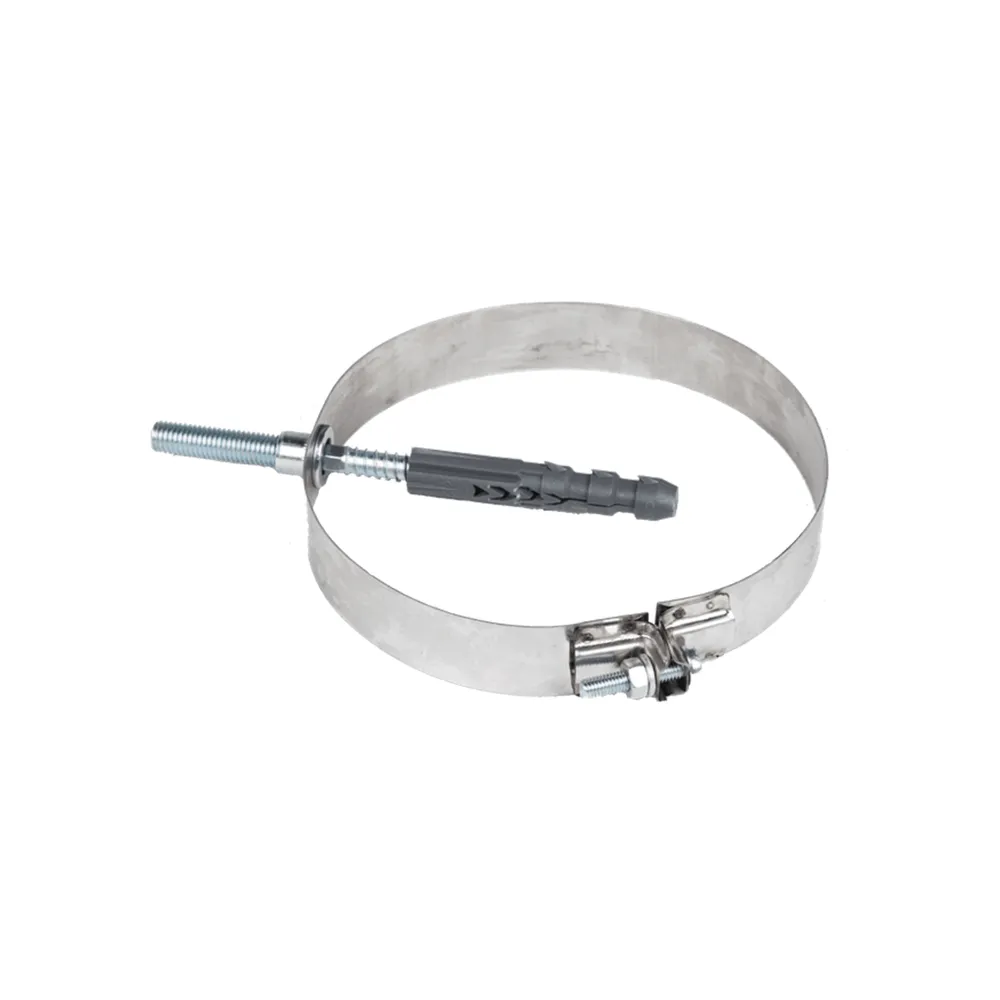 Colier prindere perete cu surub, inox, D 80 mm