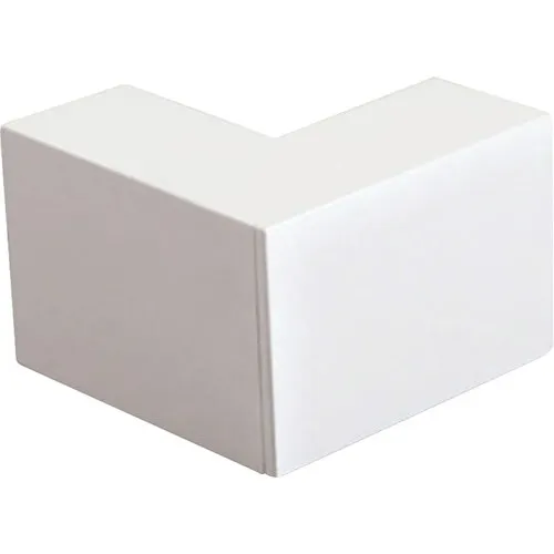 Coltar exterior canal cablu Dietzel 40x40 mm, culoare alba