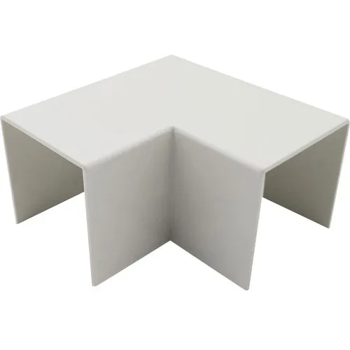 Coltare in plan canal cablu Comtec 60x40 mm, culoare alba, 2 bucati