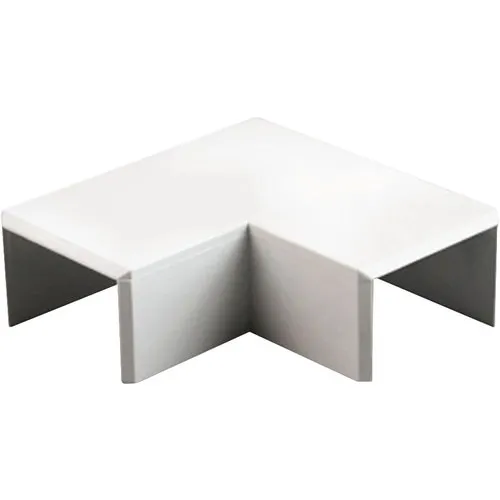 Coltare in plan canal cablu Dietzel 16x16 mm, culoare alba, 2 bucati