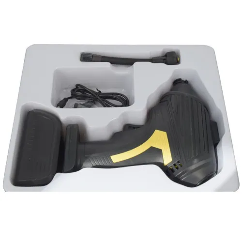 Compresor aer cu acumulator si manometru digital 12V. — imaginea 2