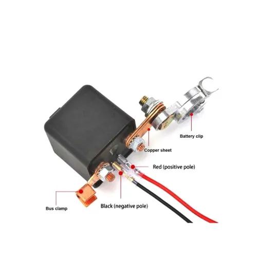 Comutator deconectare baterie auto 12V 200A cu telecomanda si functie antifurt — imaginea 3