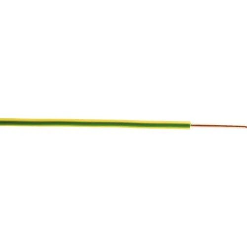 Conductor FY (H07V-U) 1, 5mm² verde/galben, inel 50m
