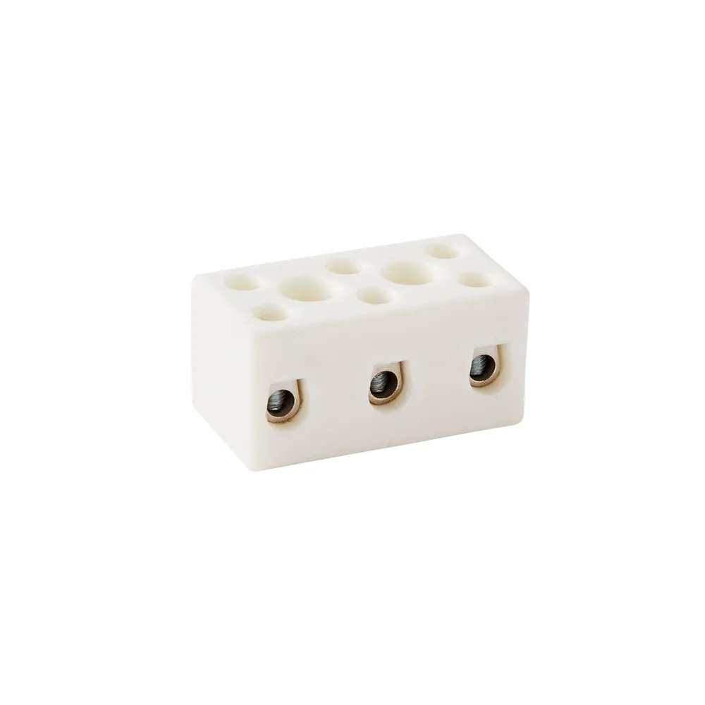 Conector ceramic, 6 mm², 3 fire