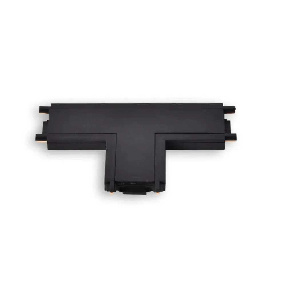 Conector in T Klausen Track Light KL182012, pentru sina magnetica, 48 V DC, IP20, negru