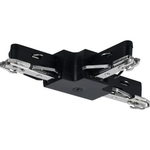 Conector ramificatie tip T pentru sina, negru, 230V, interior