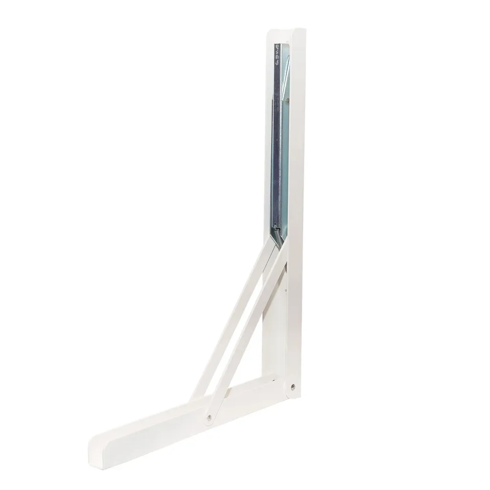 Consola rabatabila, din tabla, alb, 300 x 200 x 30 mm