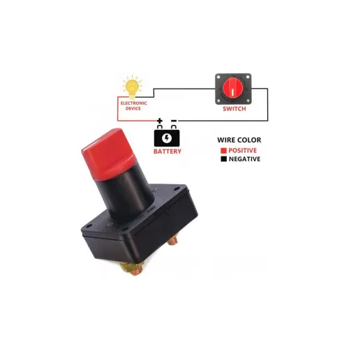 Contact general auto 12V intrerupator baterie cu cheie 100A — imaginea 4