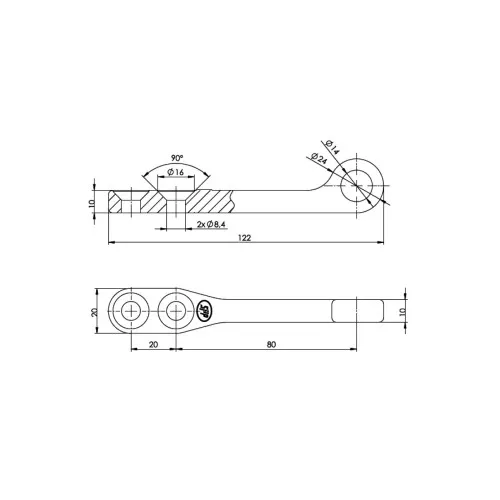 Contraplaca inchizator industriala 800 kg pentru remorca sau container — imaginea 2