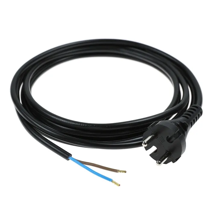 Cordon alimentare cu fisa 70532, 3 m, H05RN-F 2 x 1 mmp