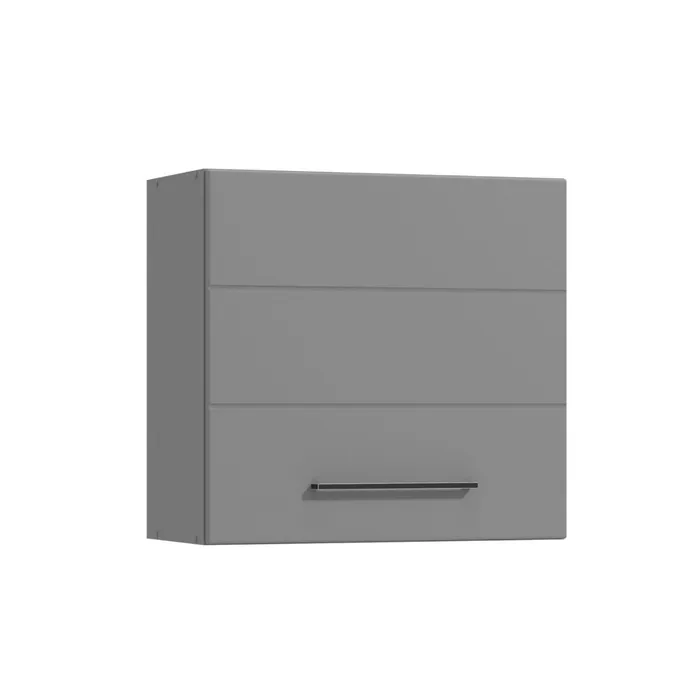 Corp hota bucatarie Petra, gri grafit + folie lucioasa gri, 60 x 30 x 57 cm, 1C