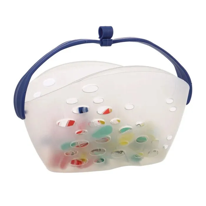 Cos cu carlige, multicolor, silicon, 20 buc / set