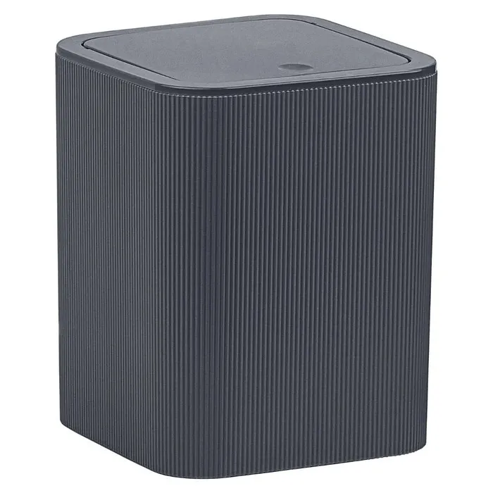 Cos de gunoi, Okyanus Home Diva OKY-500, plastic, forma dreptunghiulara, antracit, 5 L