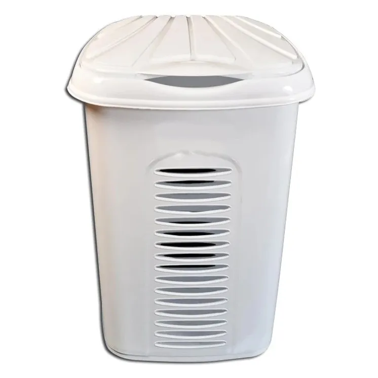 Cos de rufe Plastina, plastic, diverse culori, 45 L