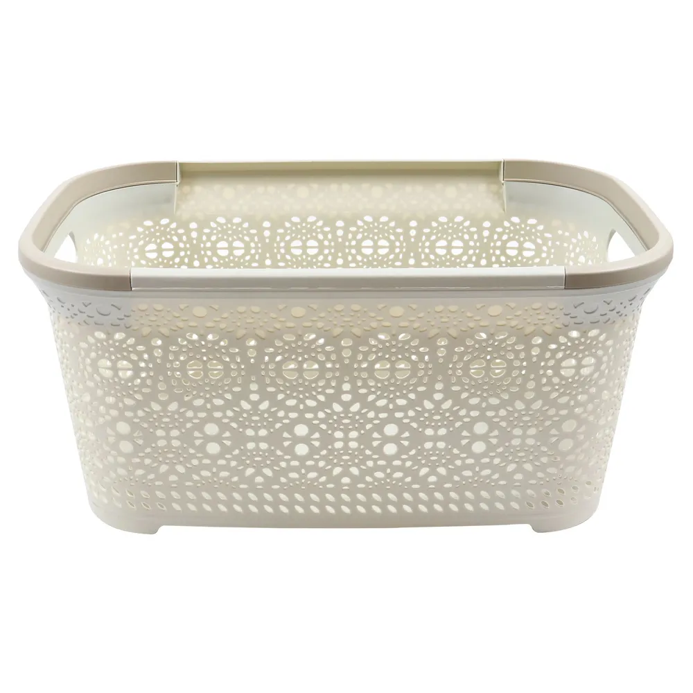 Cos de rufe Rio 82006, plastic, ivoriu, 40 L