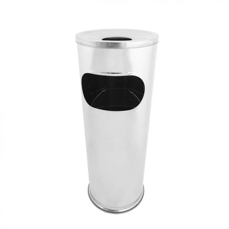 Cos gunoi cu scrumiera, diametru 20.5 cm, inaltime 57 cm
